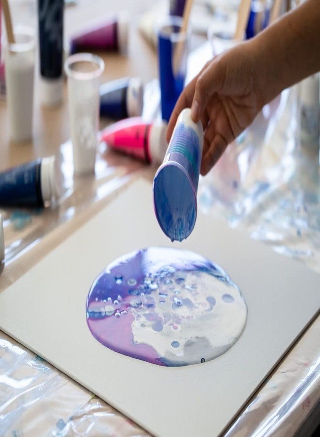 بيبيو مجموعة أدوات الرسم بالصب الأكريليكي من بيبيو - لوازم فنية ورسم، سائل جاهز للصب، زجاجات سعة 118 مل، مجموعة من 6 ألوان متنوعة - Image 3