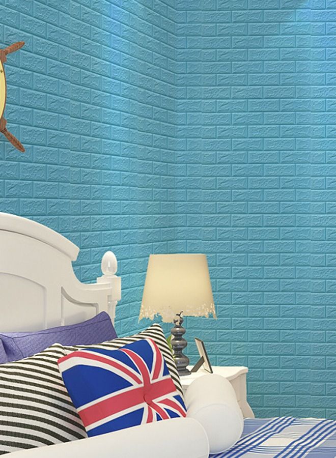 JSAITOYS 1PC Self-Adhesive 3D Wall Stickers Safety Home Decor Wallpaper Diy Living Room  - Image 1