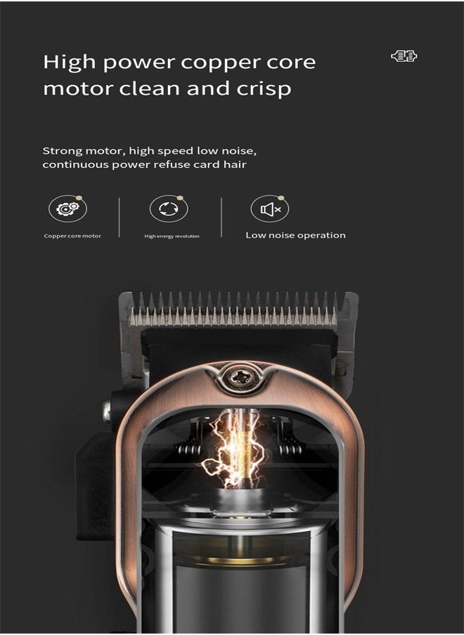 Ru syanl LCD Digital Display Hair Trimmer Electric Vintage Hair Clipper for Men  - Image 4