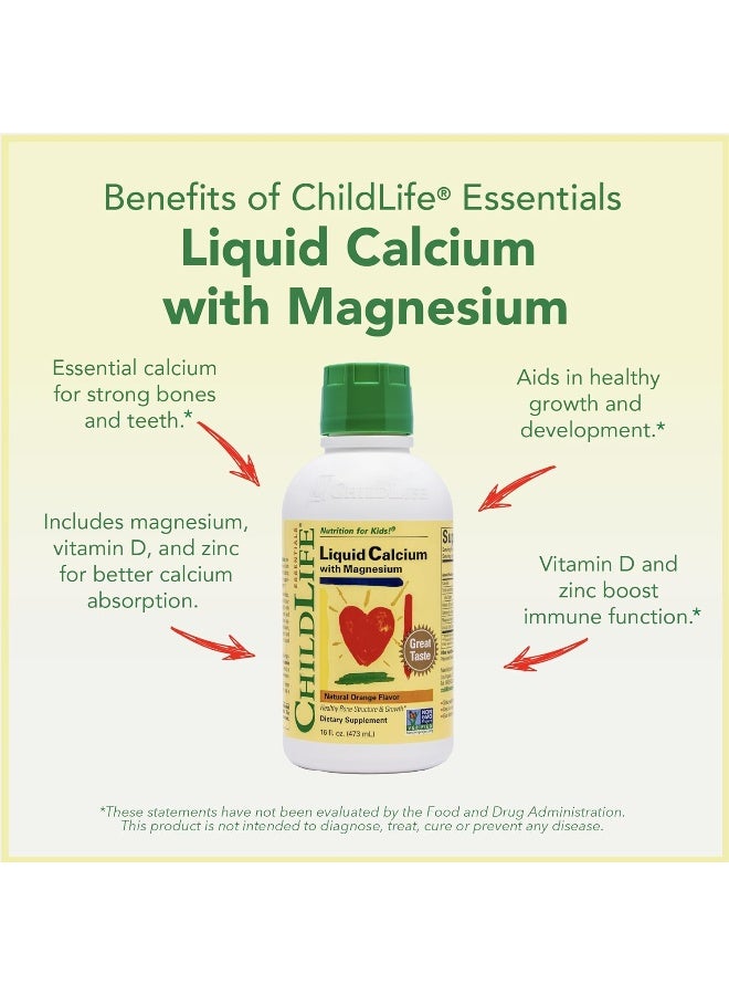 CHILDLIFE Child Life Liquid Calcium/Mag Natural Orange 16 Oz 3 Pk - Image 5