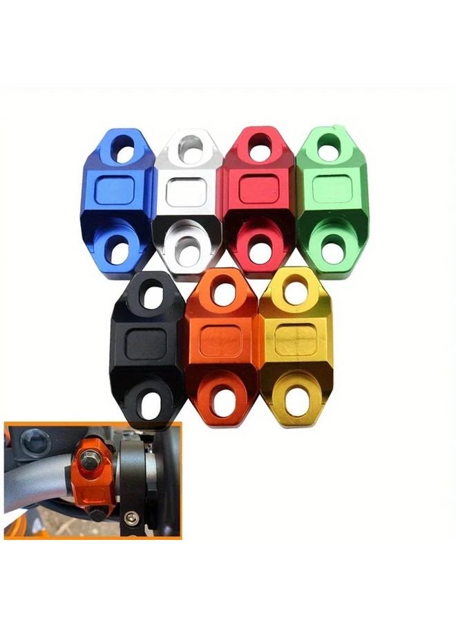 قطعتان غطاء مضخة فرامل القابض للدراجات النارية من الألومنيوم الفضي CNC لـ KTM وهوندا وياماها - Image 2