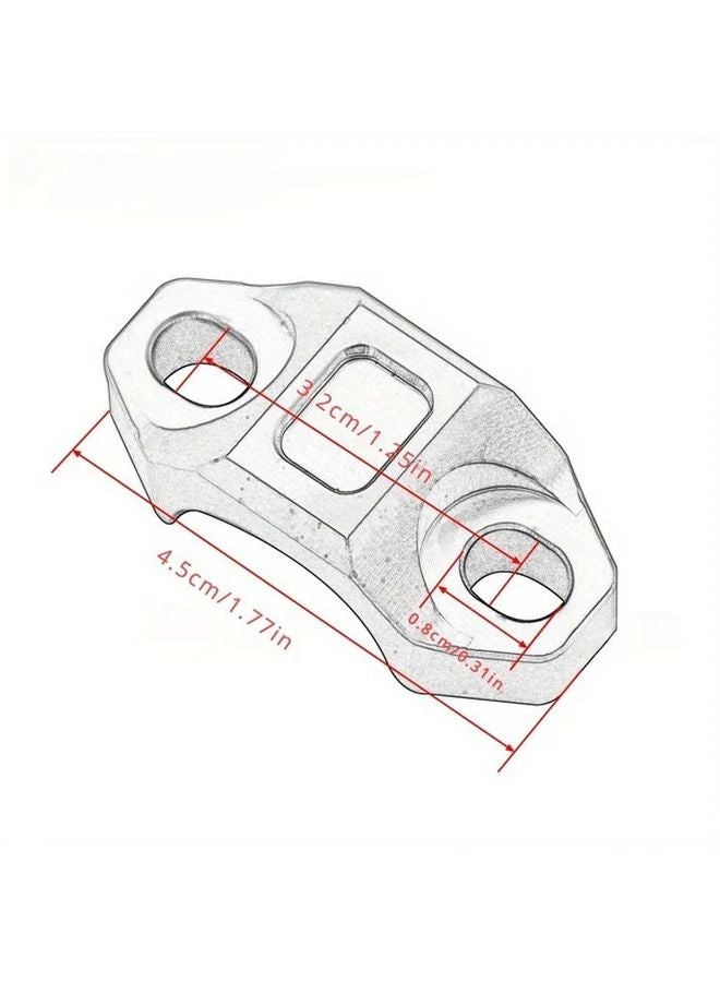 قطعتان غطاء مضخة فرامل القابض للدراجات النارية من الألومنيوم الفضي CNC لـ KTM وهوندا وياماها - Image 3
