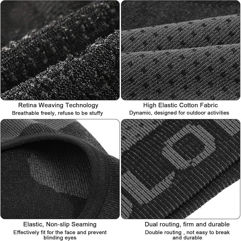 Joyzzz Motorcycle Mask, Winter Motorcycle Face Scarf Neck Warmer, Thermal Fleece Windproof Breathable Elastic Full Face Cover Face Mask Ski Mask, Suitable for Helmets, Outdoor Sports - Image 5
