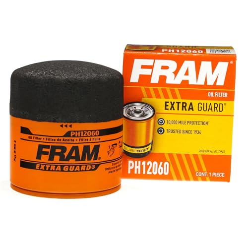 FRAM Extra Guard PH12060, 10K Mile Change Automotive Replacement Interval Spin-On Engine Oil Filter for Select Vehicle Models - Image 1