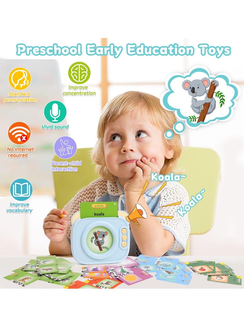 Excefore - Talking Flash Cards for Toddler 1 2 3 4 Year Olds, Language Learning Toys, Pocket Speech Therapy Toys, Autism Toys, Montessori Toys with 224 Words, Children's Sensory Learning Educational Gifts - Image 1