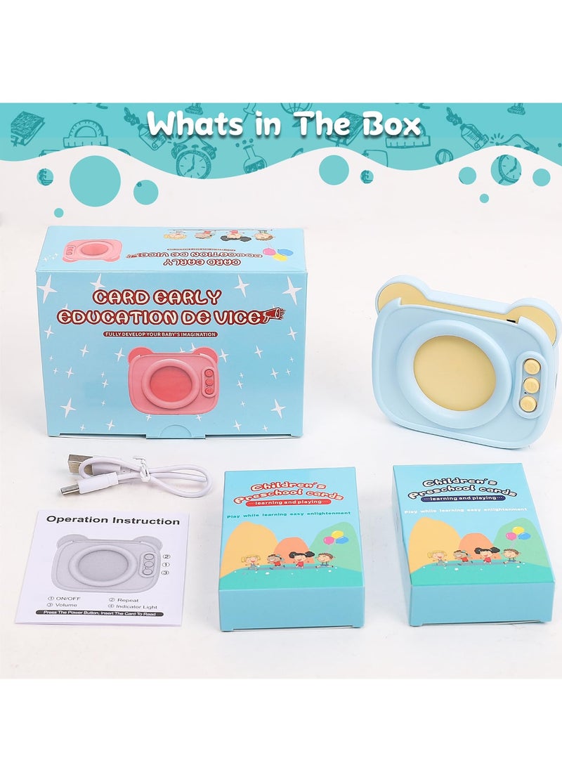 Excefore - Talking Flash Cards for Toddler 1 2 3 4 Year Olds, Language Learning Toys, Pocket Speech Therapy Toys, Autism Toys, Montessori Toys with 224 Words, Children's Sensory Learning Educational Gifts - Image 1