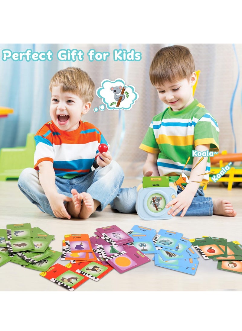 Excefore - Talking Flash Cards for Toddler 1 2 3 4 Year Olds, Language Learning Toys, Pocket Speech Therapy Toys, Autism Toys, Montessori Toys with 224 Words, Children's Sensory Learning Educational Gifts - Image 1