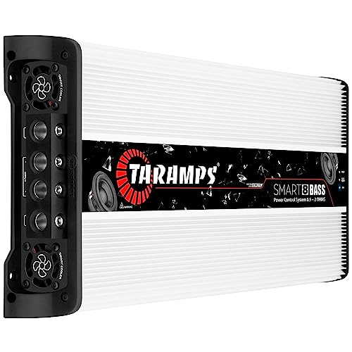 Taramp's تارامبس سمارت 8 باس 0.5 إلى 2 أوم 8000 واط RMS، متعدد المقاومة، قناة واحدة، مضخم صوت لساب ووفر السيارة، طاقة عالية فئة D، موصل رقمي أحادي، سمارت 8k، تقاطع منخفض مع تعزيز للباس - Image 2