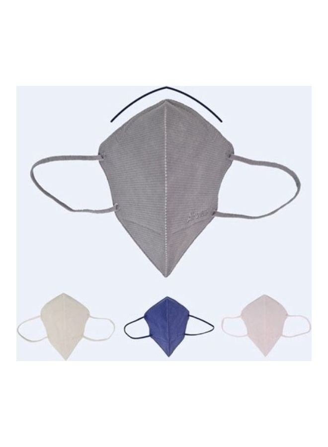 NIBEMINENT 2-Piece Neo Nanofiber Filter Face Mask Beige - Image 2
