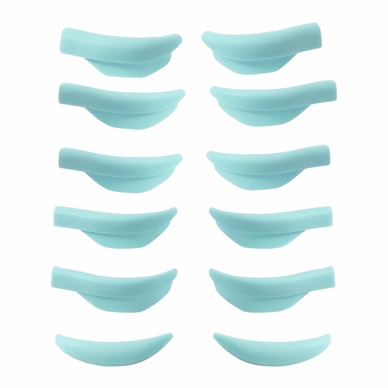 ICONSIAM Lash Lift Pad Shield, Ultra Curl Eyelash Pads, Mega L Shape Perm Rod Roller With 6 Size, Silicone Guard Lifting Eyelashes Up Rapidly, DIY Perming At Home Dolphin Rods Stay Well Won't Escape From Eyes