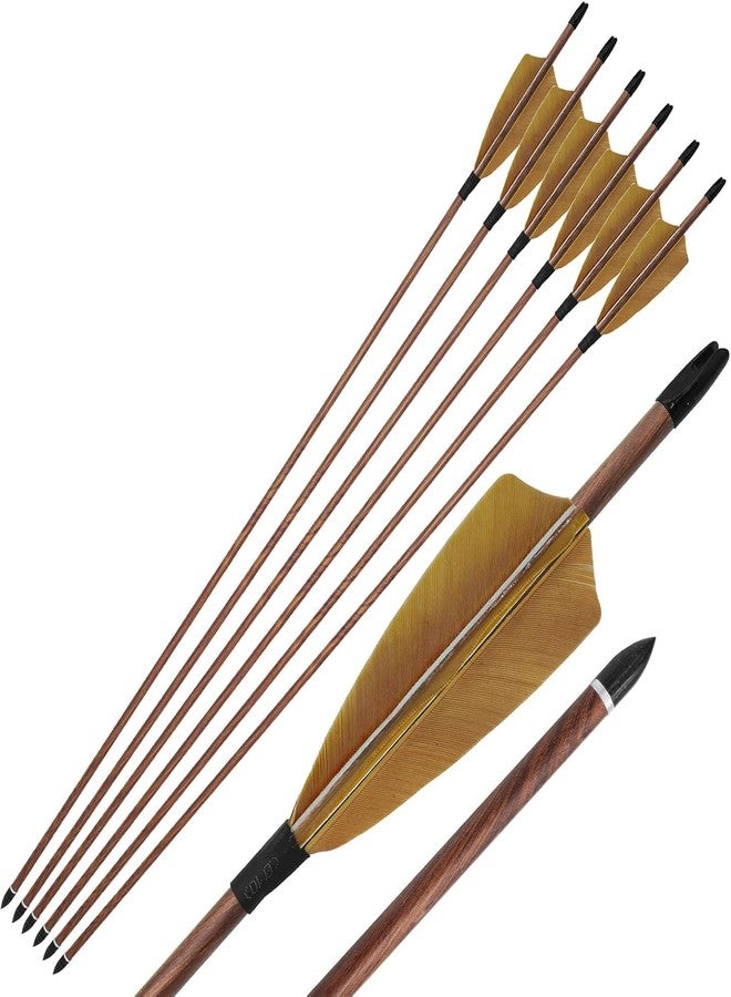 Nema NM Nema 31 inch Wood Grain Carbon Archery Arrows for Target Practice (6 pcs) - Spine 340 - Image 2