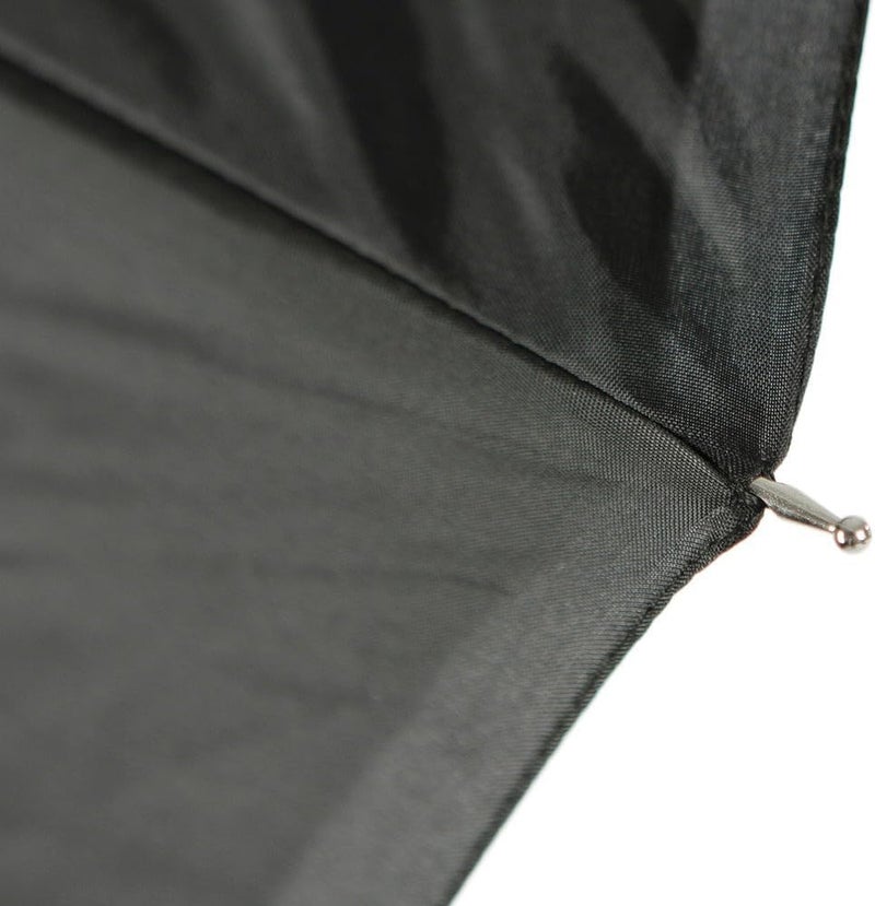 Westcott 43-inch Optical Satin Collapsible Umbrella with Removable Black Cover - White - Image 4