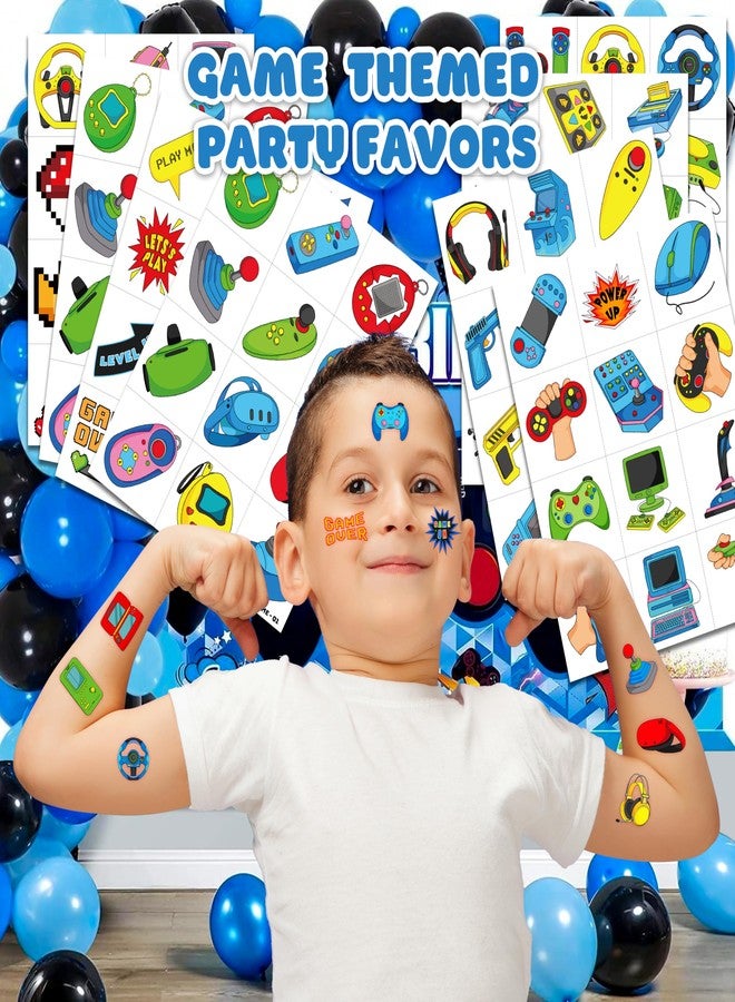 91TATTOOS 96 PCS Pre-Cut Gaming Temporary Tattoos for Kids Birthday Party Favors - Image 2