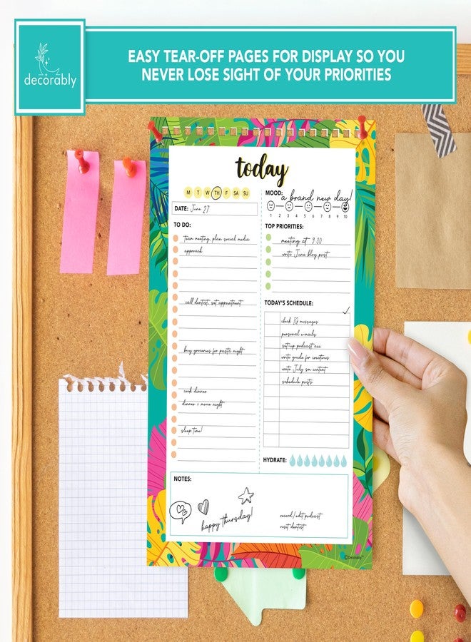 Decorably 7x10" Daily Planner Pad - 58 Sheets of Daily Planner Notepad, Daily To Do List Notepad, Daily To Do List Planner, Daily To Do Planner Sheet, Daily Tasks Notepad, Daily Notepad - Image 5