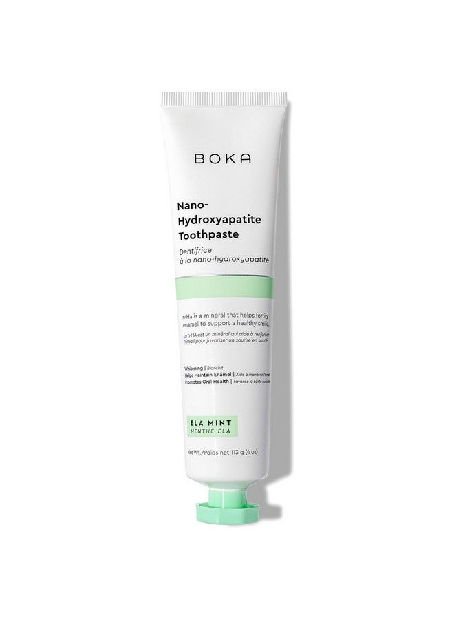 BOKA Boka Fluoride Free Toothpaste Nano Hydroxyapatite, Helps Remineralize, Appropriate for Sensitive Teeth, Whitening - for Adult, Kids Oral Care - Ela Mint Flavor, 4 Fl Oz 1Pk US Manufactured - Image 1