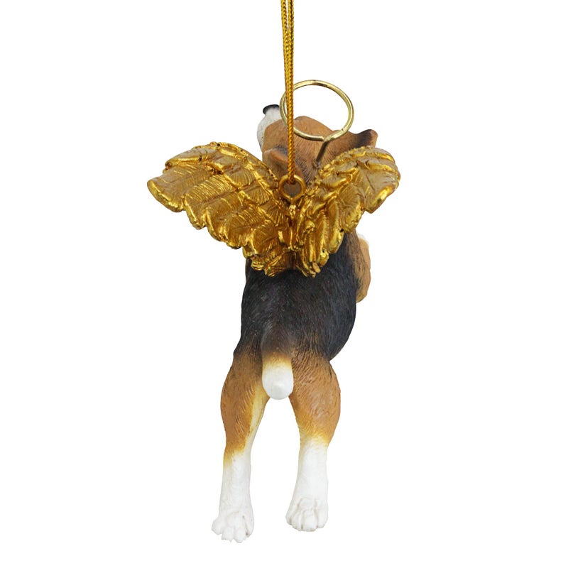 Design Toscano Christmas Tree Ornaments - Honor The Pooch Beagle Holiday Angel Dog Ornaments - Image 4