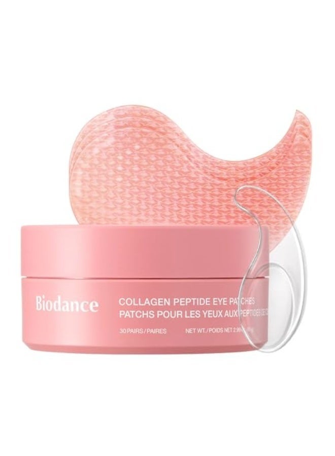 BIODANCE Collagen Peptide Eye Patches, Anti Wrinkle & Smile Line Patches for Face, Under Eye Mask for Fine Lines & Eye Bags, Travel Essentials & Self Care Gifts for Women, Korean Skin Care (60 Count) - Image 1