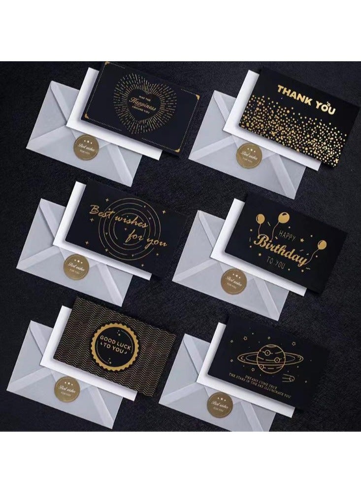 BenQuand Premium I Love You Card with Gold Embossing，Black & Gold Foil Elegant I Love You With Envelope And Seal， Anniversary Card Gift for Boyfriend,Girlfriend,Mum,Daddy - Image 2