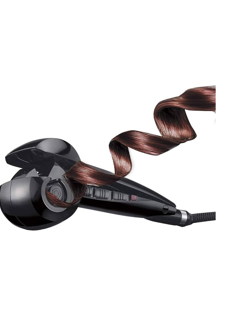 Steam Hair Curler Shiny Black Color, Moisturizing and Protecting Hair, Ionic Steam Technology, Long Lasting Curls, Digital Temperature Control, Swivel Cord, Ergonomic Design - Image 3