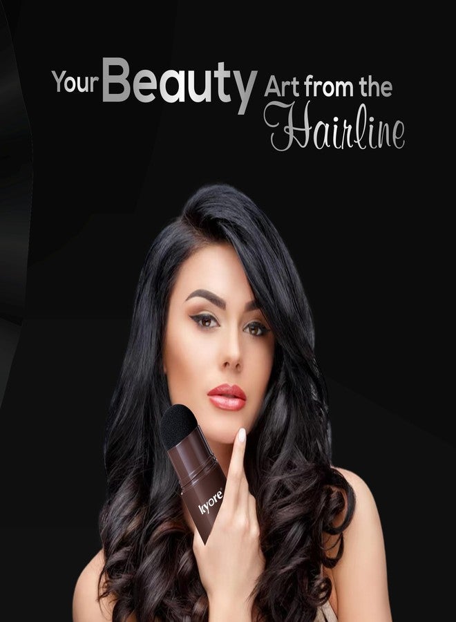 Kyore Instant Natural Hairline Colour Touch-Up Powder for Women & Men - Black | Hair Shading Sponge Pen, Hairline Shadow Powder Stick, Quick Hair Root Touch-Up Stick - Pack of 1 - Image 5