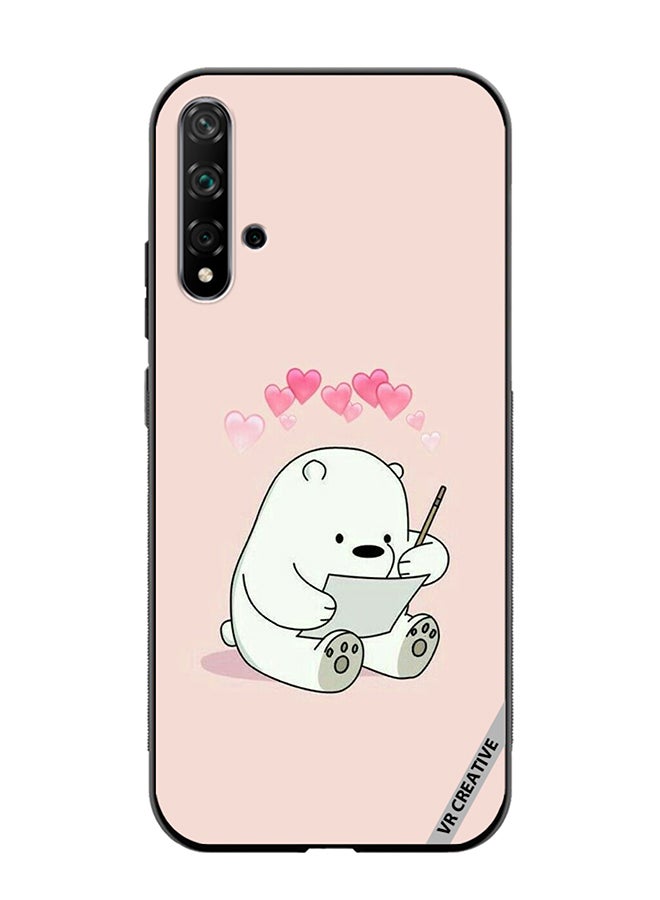 VR CREATIVE Protective Case Cover For Huawei Nova 5T Cute Teddy Design Multicolour - Image 1