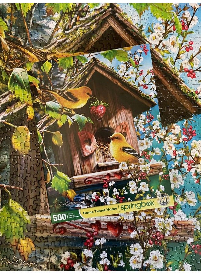 Springbok S 500 Piece Jigsaw Puzzle Home Tweet Home Made In Usa Unique Cut Pieces - Image 5