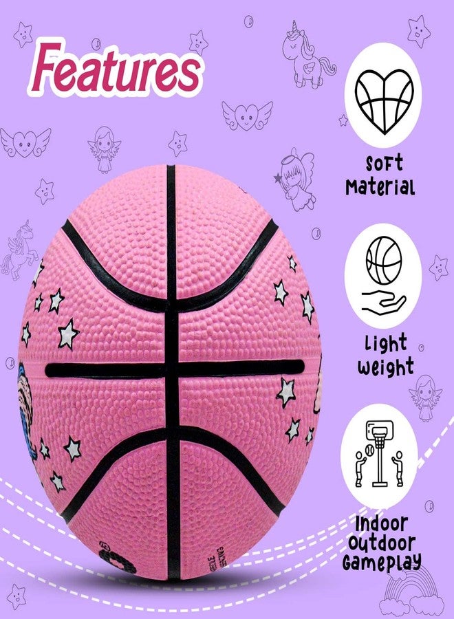 Synco Little Champ Basketball for Kids | Junior Size for Children | Premium Rubber | Size -1 for Kids 1-4 Years Old (Pink) - Image 4