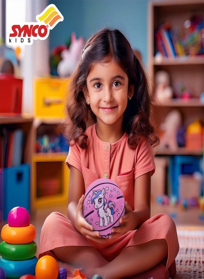 Synco Little Champ Basketball for Kids | Junior Size for Children | Premium Rubber | Size -1 for Kids 1-4 Years Old (Pink) - Image 2