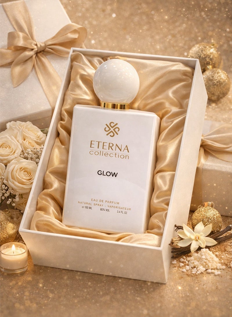 Divina Eterna Collection Glow Perfume 100ml Eau De Parfum – Coconut, Heliotrope, Madagascar Vanilla, Vanilla Absolute, White Musk | Sweet Long Lasting Women’s Fragrance - Image 4