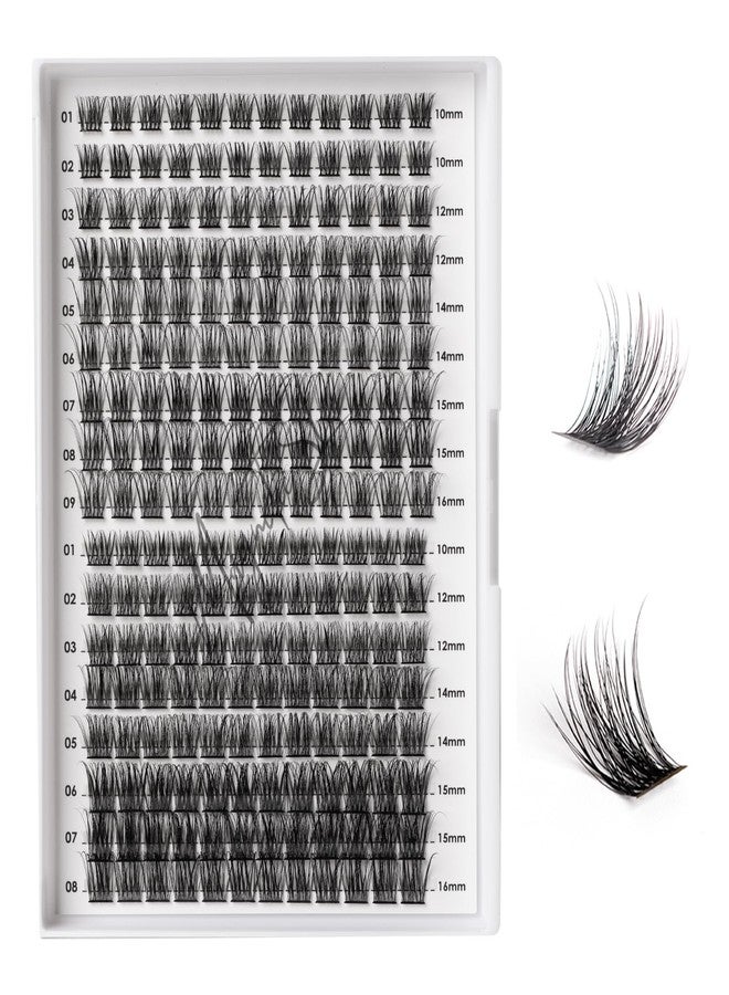 Magnetic SL Lash Clusters 204 Pcs Individual Lashes Clusters Eyelash Extensions False Eyelashes DIY Lash Extension Kit Reusable False Eyelashes Natural Look Mix 10-16mm(DM20+DM23) - Image 1