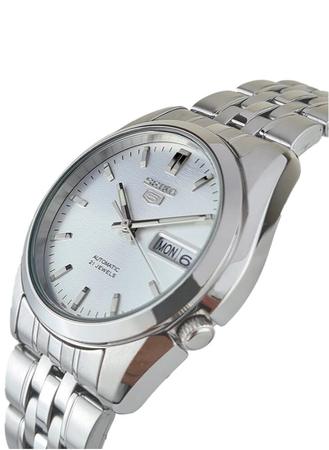 Seiko - Classic 21 Jewels 37 mm Stainless Steel Watch for Men SNK355K1 - Image 1