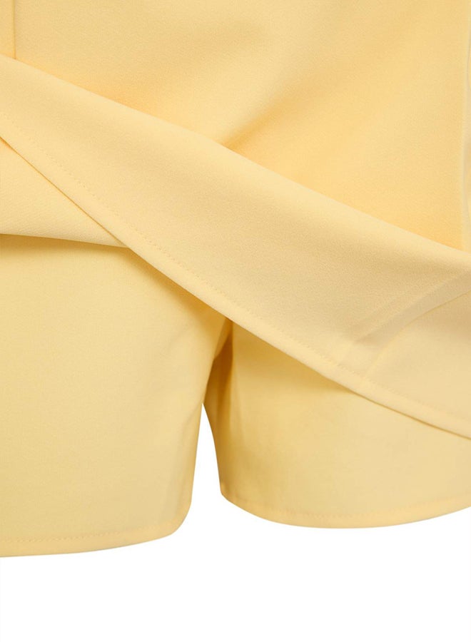 trendyol Light Yellow Wide Leg Jumpsuit - Image 5