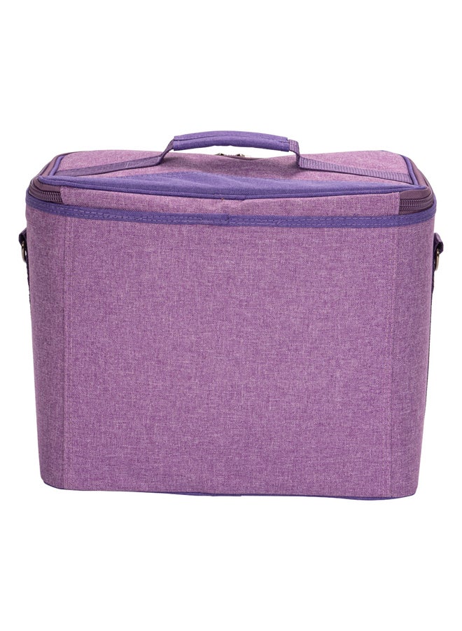 AL SANIDI Al-Kuwait tea and coffee bag for trips, Camping bag, Lilac, Size 37*24*31Cm - Image 4