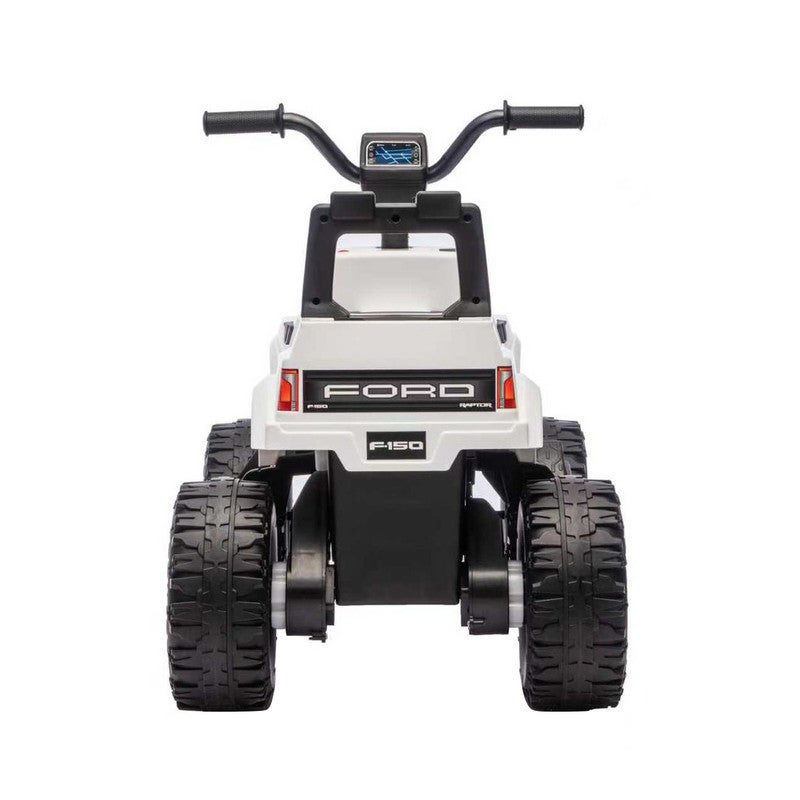 Ford Licensed 12V Kids Quad Bike LB 722 – Electric Ride-On Quad with Lights, Forward & Reverse, Button Start, Foot Accelerator for Kids Ages 2–5 Years - White - Image 2