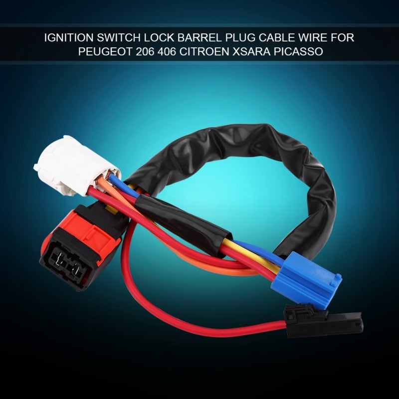 Ignition Switch Cable Aftermarket 4162P0 Ignition Switch Wire - Easy Installation Ignition Cable for PEUGEOT 206 406 CITROEN XSARA PICASSO - Image 2