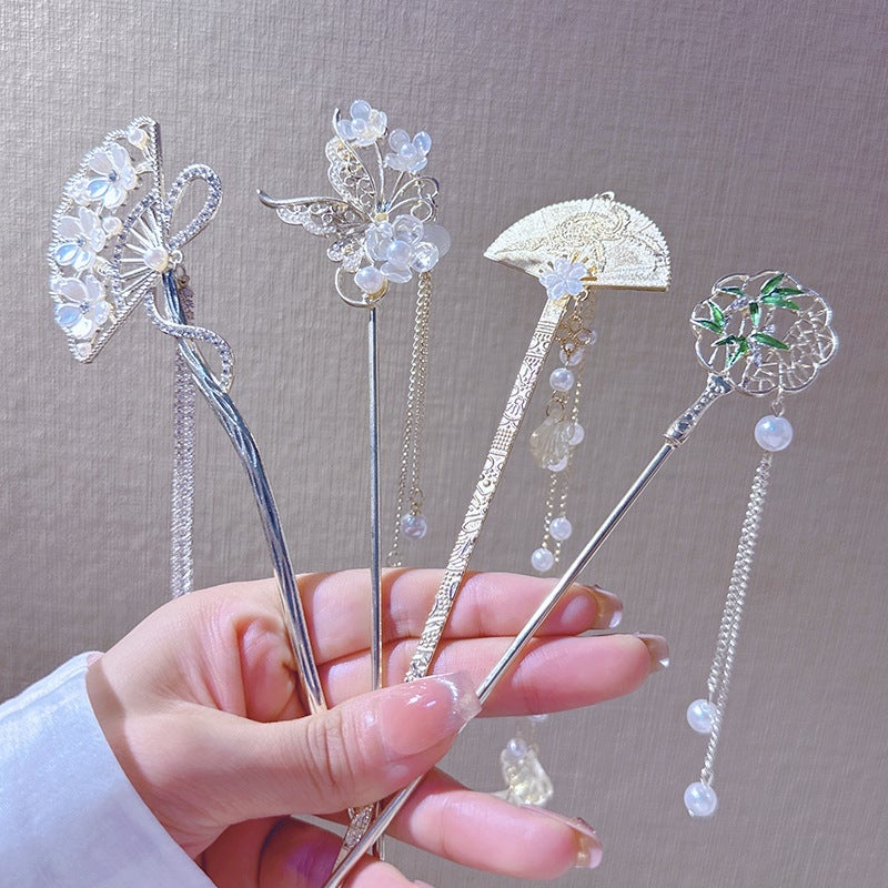 Ancient Style Tassel High-Grade Hairpin Female New Chinese Style Updo Step Shake Chopsticks Modern Cheongsam Hair Zhang Fa Chopsticks Headdress - Image 5