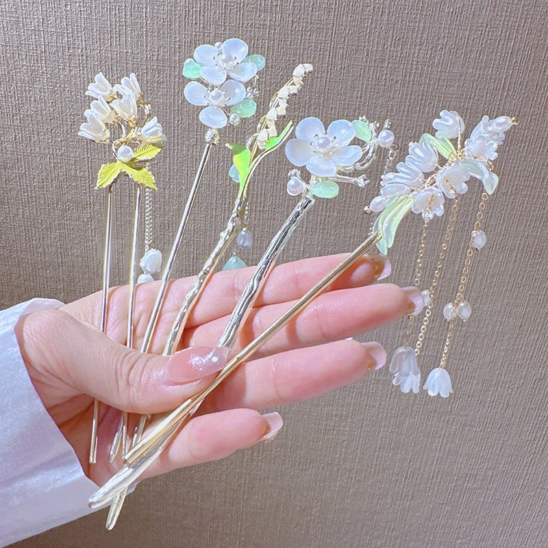 Ancient Style Tassel High-Grade Hairpin Female New Chinese Style Updo Step Shake Chopsticks Modern Cheongsam Hair Zhang Fa Chopsticks Headdress - Image 2