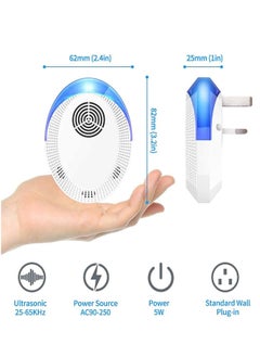SANMUGEED 4 Pack Electronic mosquito Repellent Plug in, Indoor mute ultrasonic pest repeller Suitable for mosquito control, cockroaches, insects, rodents, mouse repeller plug in Harmless to Pets and Human  - Image 3