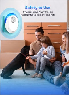 SANMUGEED 4 Pack Electronic mosquito Repellent Plug in, Indoor mute ultrasonic pest repeller Suitable for mosquito control, cockroaches, insects, rodents, mouse repeller plug in Harmless to Pets and Human  - Image 4