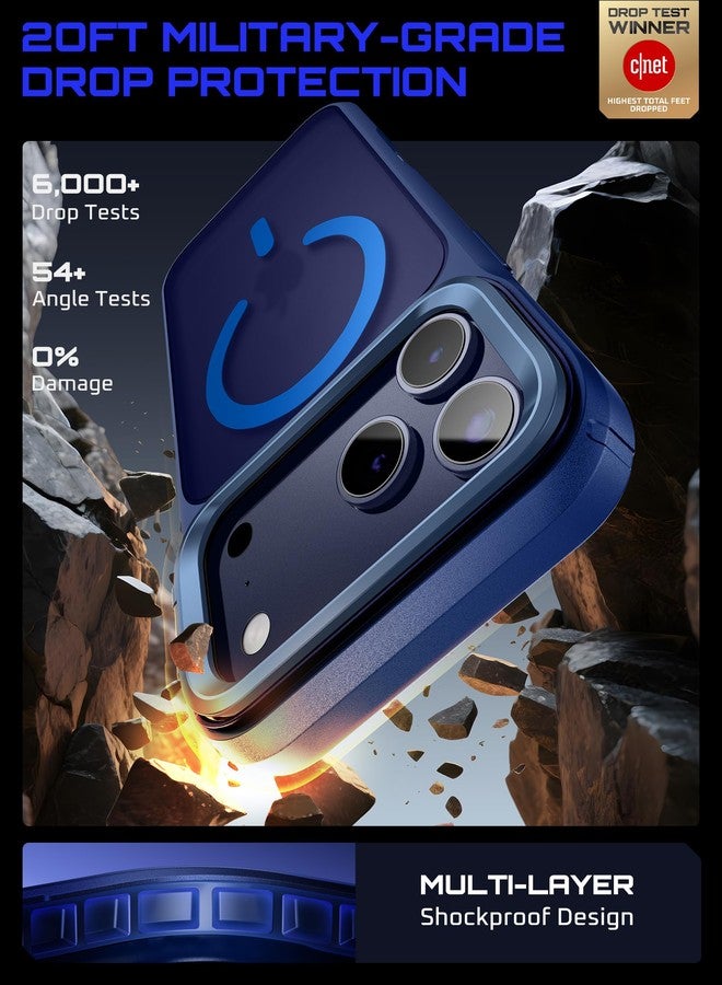 سوبكيس جراب SUPCASE لهاتف iPhone 17 Pro Max مع زر تحكم بالكاميرا (يونيكورن بيتل ماج)، [متوافق مع MagSafe] [حامل مدمج] جراب خلفي مغناطيسي شفاف رفيع وواقي للهاتف، أزرق سماوي - Image 3