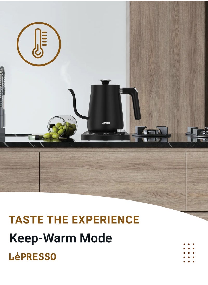 Pour-Over Electric Temperature Controlled Kettle 800mL / Digital Display / Celsius and Fahrenheit / Long Narrow Spout / Built-In Safeguards / Premium Quality / User-Friendly Interface / Keep-Warm Mode- Black - pzsku/Z344422DB59AAC09912C7Z/45/_/1739532154/f5c645f4-8123-411a-a42c-7daa53c6206d