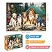 EIYRURU 300 Piece Puzzles for Adults Large Piece Dogs Forest Campfire Camping Jigsaw Puzzle Funny Gift for Adult Kids Challenging Puzzle Perfect for Game Nights 205 X 15 in - Image 4