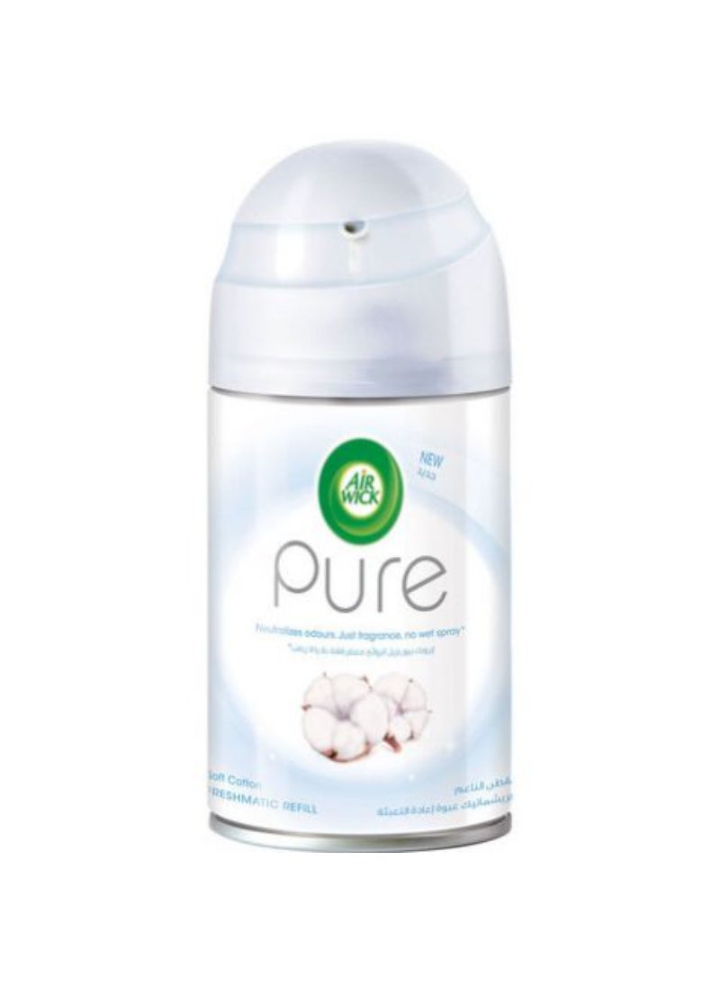 Air Wick - Air Wick Air Freshener Freshmatic Refill Pure Soft Cotton 250 Ml - Image 1