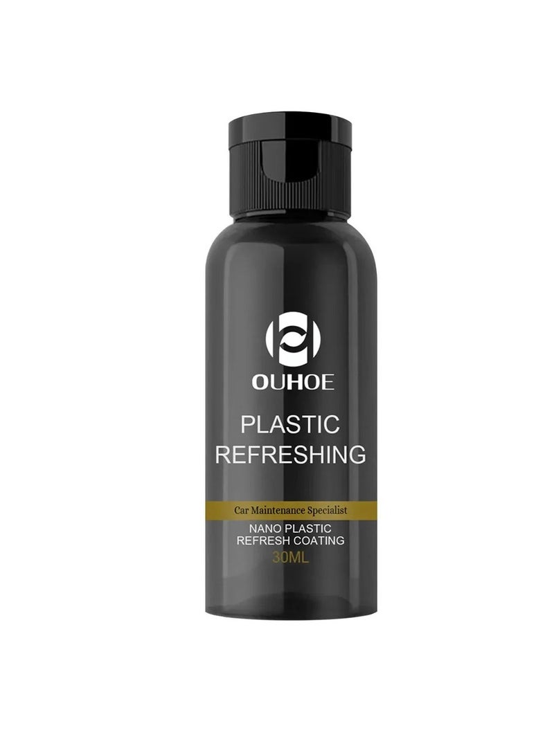 OUHOE Car Plastic Parts Refurbish Agent, Multipurpose Plastic Revitalizing Coating Agent, Durable Automotive Interior Cleaning Agent, Auto Polish And Repair Coating Renovator For Car Detailing, (30ml )  - Image 1