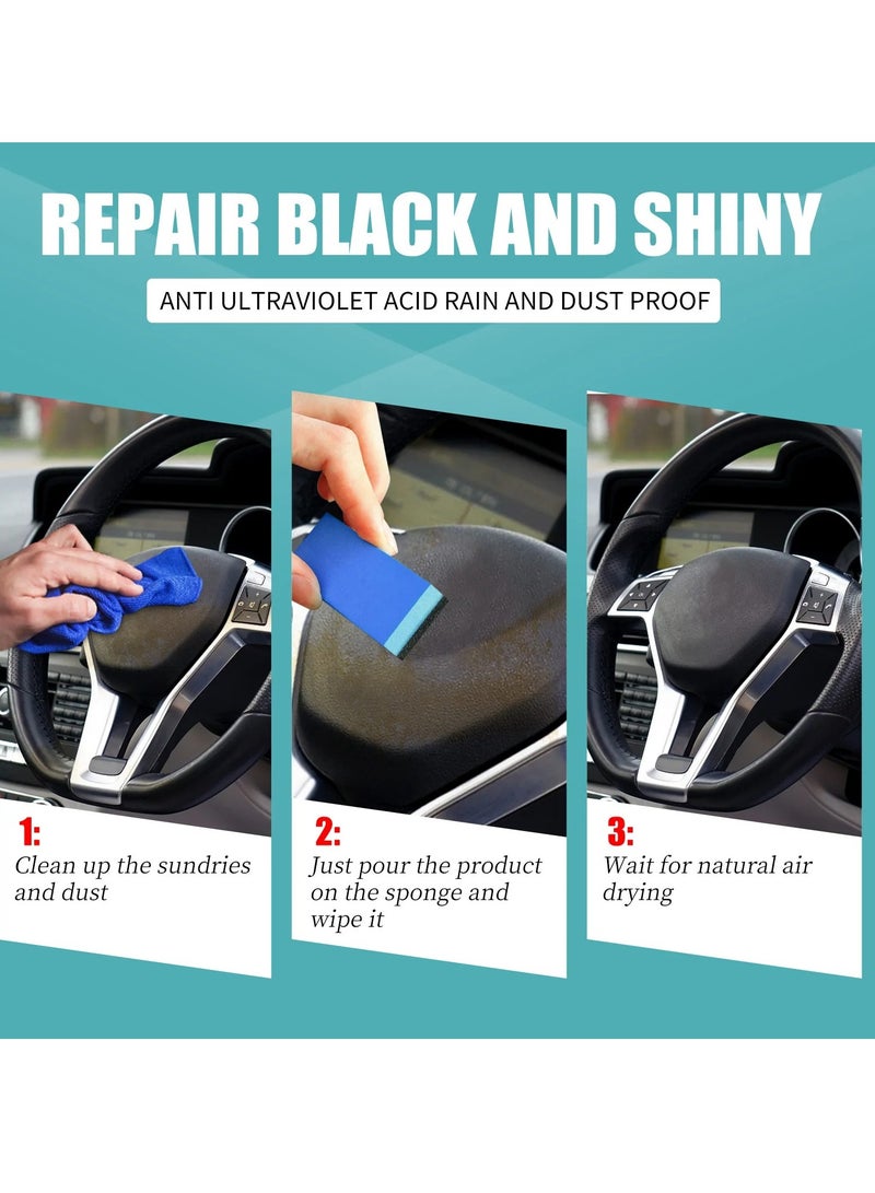 OUHOE Car Plastic Parts Refurbish Agent, Multipurpose Plastic Revitalizing Coating Agent, Durable Automotive Interior Cleaning Agent, Auto Polish And Repair Coating Renovator For Car Detailing, (30ml )  - Image 4