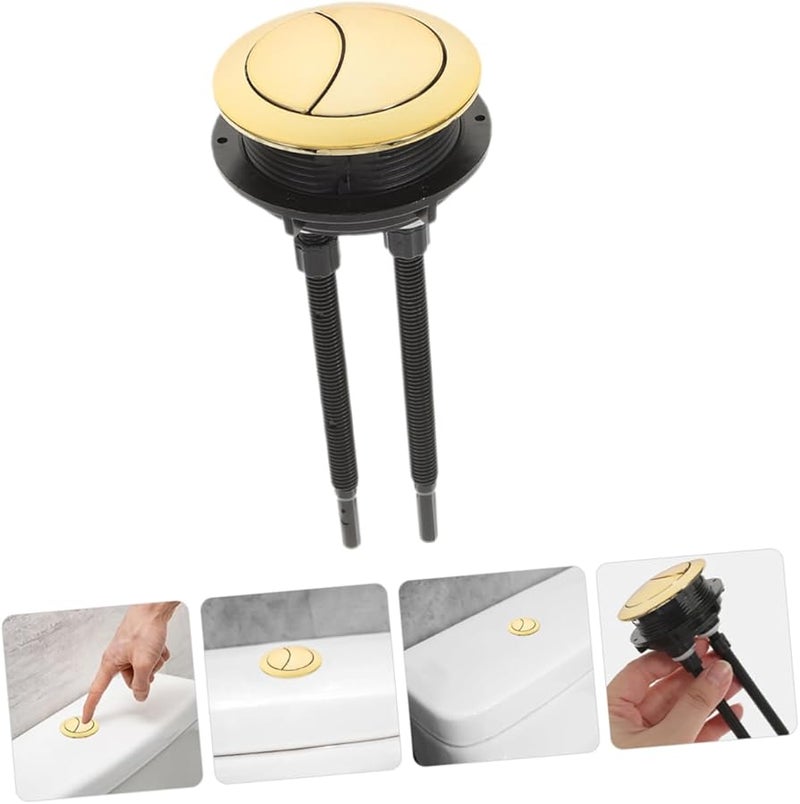 STOBOK 3 قطع زر دائرية مزدوجة لخزان المرحاض سهلة التركيب متوافقة مع موديلات المراحيض - Image 3