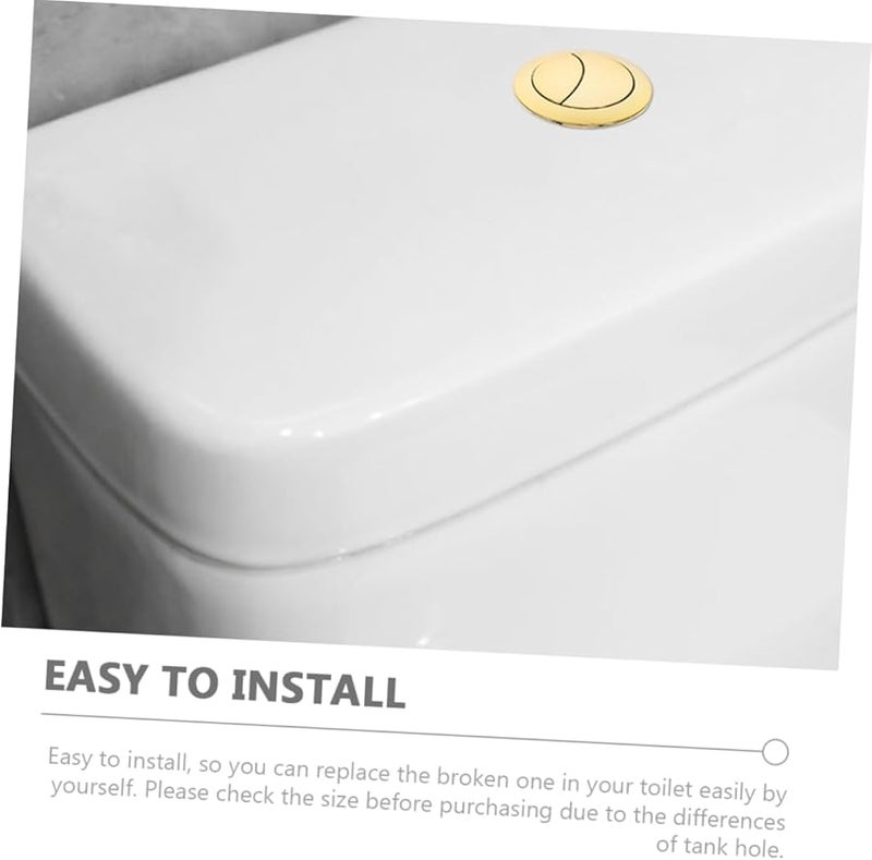 STOBOK 3 قطع زر دائرية مزدوجة لخزان المرحاض سهلة التركيب متوافقة مع موديلات المراحيض - Image 4