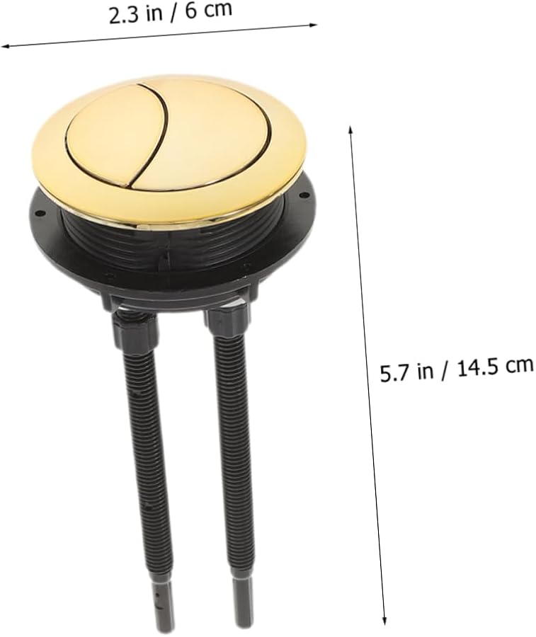 STOBOK 3 قطع زر دائرية مزدوجة لخزان المرحاض سهلة التركيب متوافقة مع موديلات المراحيض - Image 5