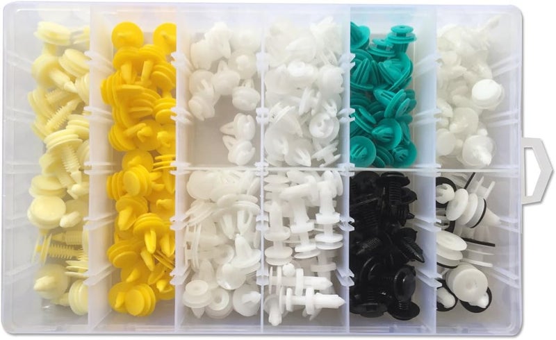 Lantee 210 Pcs Automotive Car Clips Assortment - 10 Types of Nylon Auto Body Trim Bumper Door Panel Retainer Push Type Pins Fasteners - Image 3