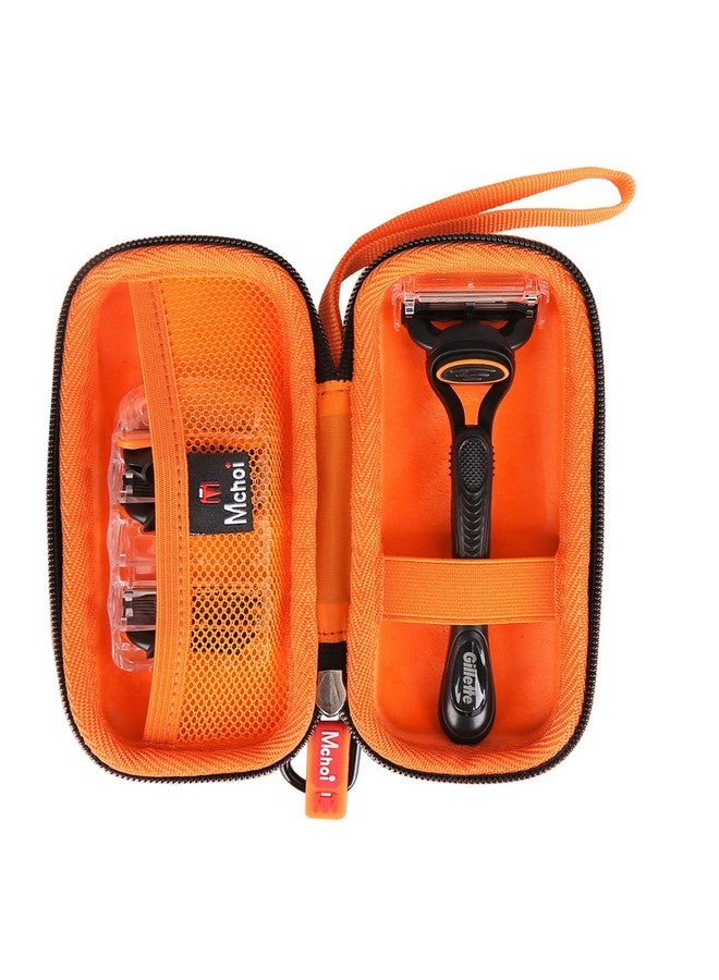 Mchoi Choi Hard Carrying Case Fits For Gillette Fusion5 Men’S Razor & Proglide Shield Men'S Razor Shockproof Waterproof Black Travel Razor Protective Case Case Only - Image 1